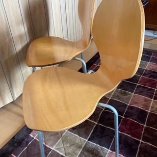 値下げ　お洒落な椅子　二脚の画像