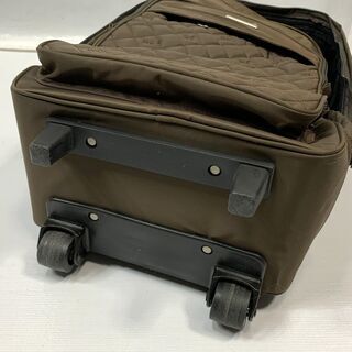新品同様 ミチコロンドン キャリーケース キャリーバッグ 旅行かばん KOSHINO MICHIKO ブラウン系 中古 Eの画像