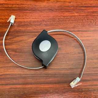 092値下げ【中古】エレコム LANケーブル カテゴリ5  巻き取り式2.5m  LD-MCTU/BK2の画像