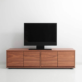 無印良品 ウォールナット スタッキングキャビネット  テレビ台の画像