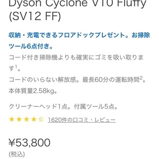 ダイソン V10 Fluffyの画像