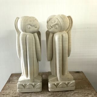 17 バリ島雑貨　大きい石のオブジェ　2個セット