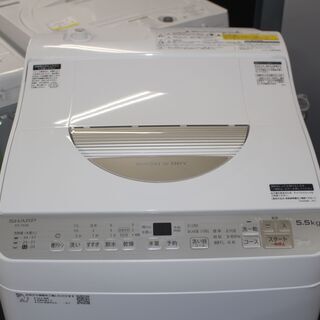 ★美品！SHARP タテ型洗濯乾燥機 (ES-TX5B-N) 18年製 5.5㎏ ★大幅値下げ★大田区・品川区、配送・設置無料！