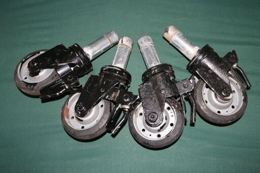ハンマーキャスター（HAMMER CASTER）125×38 足場用差込みキャスター 4個セット
