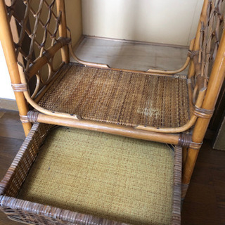 決まりました⭐︎籐家具　　ハンガーラックの画像