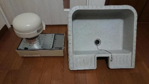 中古 流し台と換気扇のセット