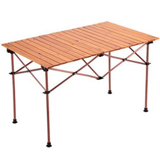 Coleman ガーデンウッドロールテーブル4 (110)の画像