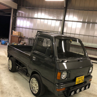 スバル、サンバートラック、旧車、カスタム、軽トラ車検一年半