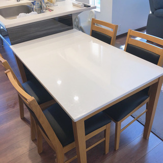 美品☆激安】ダイニングテーブルセット 5点セット 4人掛け用