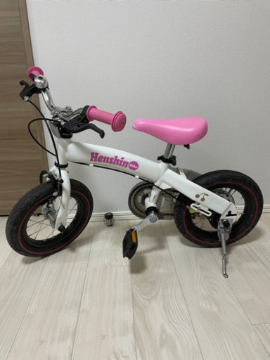 へんしんバイク　ゼビオ限定　ホワイトピンク