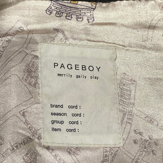 PAGE BOY 七分袖黒のコート　Mサイズの画像