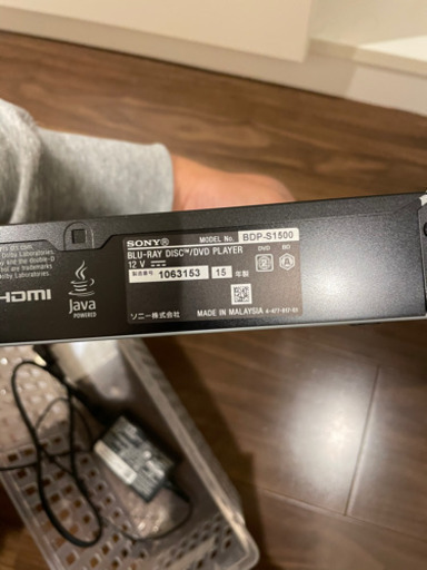 SONY DVDプレイヤー受け渡し予定
