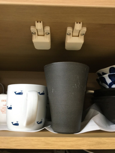 食器棚　北欧　幅139 美品　カトラリー　地震対策