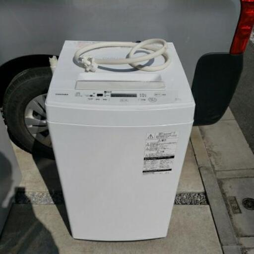 TOSHIBA 東芝 電気洗濯機 4.5kg AW-45M5 2017年製