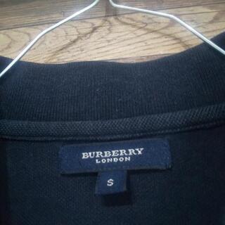 BURBERRY ヴィンテージ 長袖ポロシャツ 黒の画像