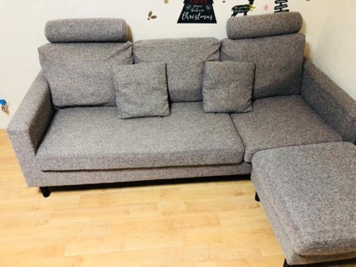 (取引先決定)値下げ！3人掛けソファー 取りに来れる方限定 日時いつでもOK