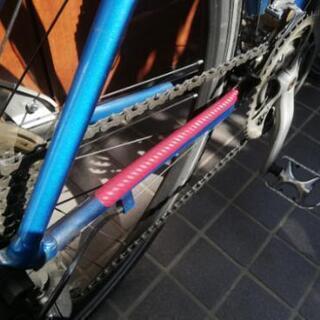 自転車用 フレームプロテクター 立体カーボン調 