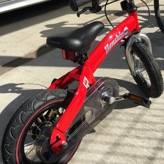 へんしんバイク 赤 室内保管