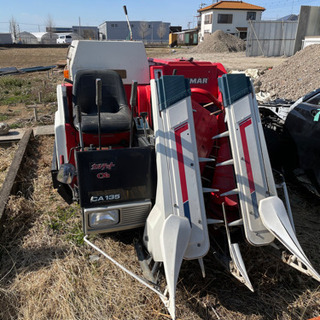 ヤンマーコンバイン　米　耕し機