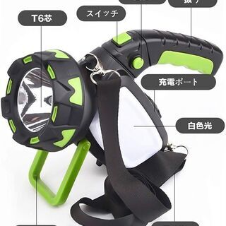 新品　未使用　そのほかも色々激安にて、出品してます！！LEDキャンプランタン懐中電灯 ledライト強力充電式 LED超高輝度 サイドライト実用 高耐久性 高性能 強力ライト 調光可能 スマホ応急充電 多機能 防災用品 スーパー明るい 夜釣り 作業灯 応急の画像