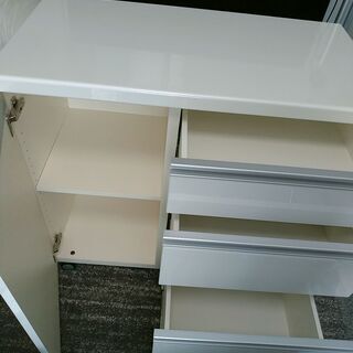 パモウナ キッチンカウンター ホワイト 3/10まで