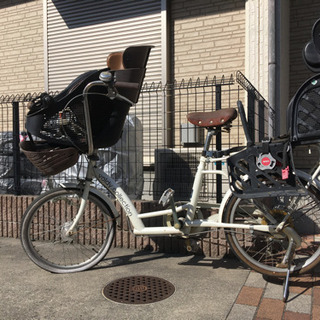 自転車　前後チャイルドシート 付き　訳あり！