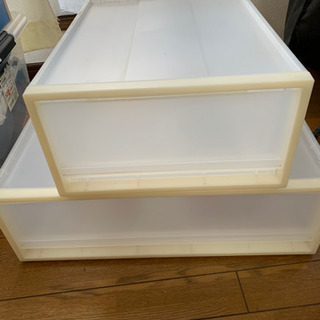 無印良品　収納ケース　2個の画像