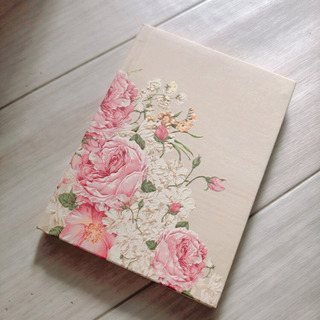 花柄　無地ノート 2個セットの画像