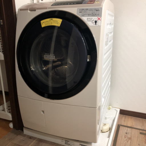 HITACHI製　乾燥機付きドラム式洗濯機