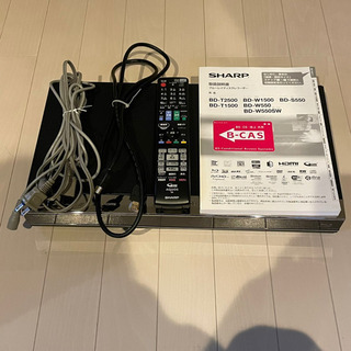 SHARP AQUOS ブルーレイ BD-W550