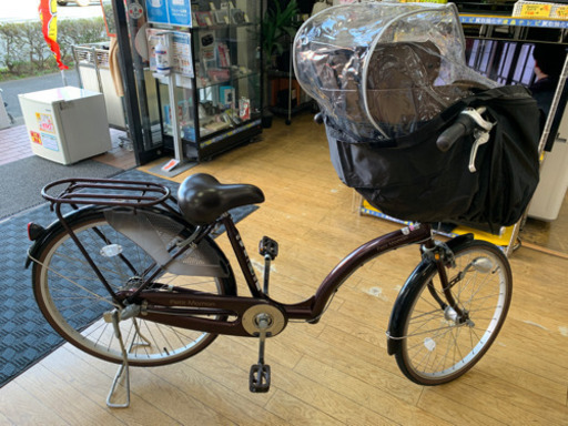 【3/2までご予約中】⭐️子供乗せ⭐️asahi 26インチ自転車 プチママン 3人乗り対応 あさひ SAIMOTO サイモト