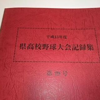 平成13年度　栃木県高校野球大会記録集　第29号