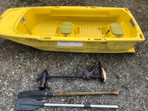 RYOBI ボートエース船体　ミンコタハンドエレキ付き