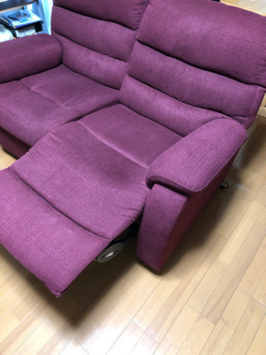 【決定しました】2人用電動リクライニングソファ