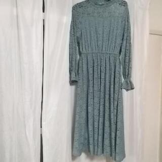 【着用回数1回】(約2000円off)レースワンピース(ミント)の画像
