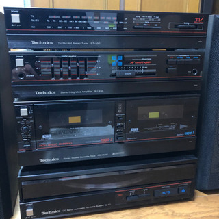 【出し直し】Technics ステレオカセットチューナアンプ　スピーカーの画像