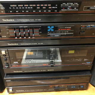 【出し直し】Technics ステレオカセットチューナアンプ　スピーカーの画像