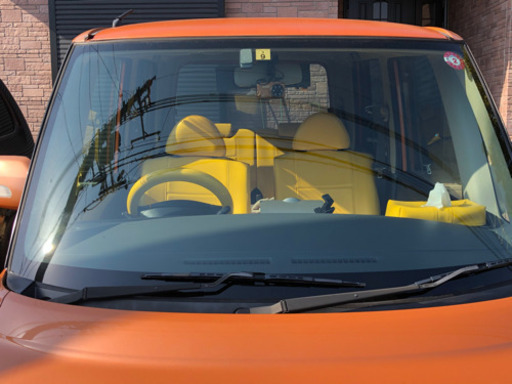 2006年式ダイハツタント専用設計シートカバーフルセット黄色オシャレ