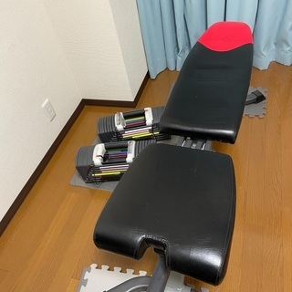 90lbs 可変式ダンベルx2　ベンチ