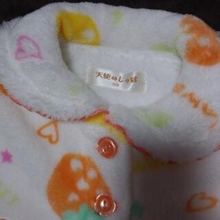 (21)新品★120cm冬パジャマ/天使のしっぽ/ボアパジャマ/フルーツ柄の画像