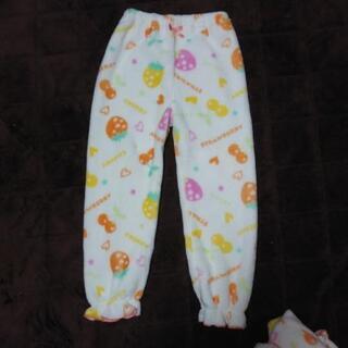 (21)新品★120cm冬パジャマ/天使のしっぽ/ボアパジャマ/フルーツ柄の画像