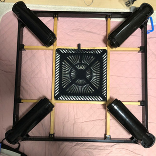 ローテーブル 山善 折りたたみ カジュアルこたつ HFL-750 (B) 折脚タイプ リバーシブル天板 継脚で高さ調節 の画像