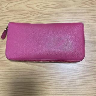 プラダ 長財布 オールラウンド ピンクの画像