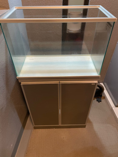 お値下げしました。60センチ　水槽　キャビネット　セット　ヒーター　LED照明付き