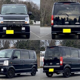 4WD◆車検R4年3月まで◆H19年 SUZUKI エブリィワゴン/PZターボ/社外アルミ/電動スライドドア/シートヒーター/全国陸送名変可能の画像