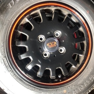 軽トラ•軽バンリフトアップに145R13ホイールセット