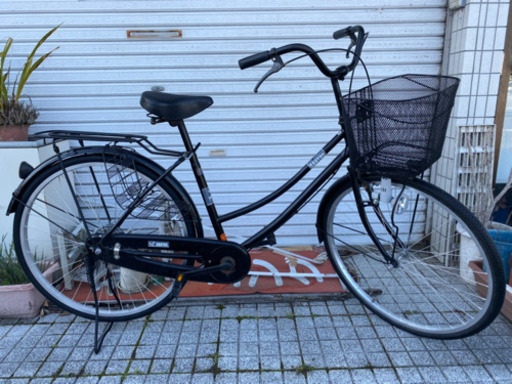【中古自転車】26インチ　変速なし　黒　新品ライト付　若林自転車商会　唐崎店　SALE中❗️
