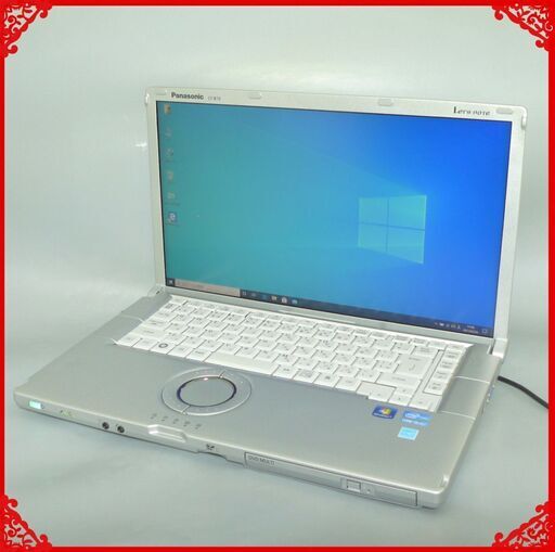 送料無料 使用時間950H ノートパソコン 中古動作良品 15.6型 Panasonic CF-B10AWCYS Core i5 4GB 500GB 無線 DVDRW Windows10 LibreOffice