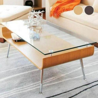 ローテーブル　ガラス天板