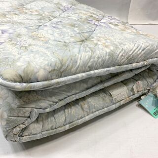 未使用品！ 京都西川 ローズ敷ふとん マットレス 100×200㎝ シングルサイズ 花柄 Eの画像